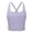 Purple, variant on KHONTS Women's Strap Yoga Sports Bras Padded Criss Cross Back Fitness Athletic Running Tank Tops Yellow S