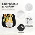 thumbnail image 6 of Lsque Sunflower Gnomes5 Printed Women's Running Shorts with Liner Pockets,Elastic Quick Dry Workout Athletic Gym Yoga Shorts,Womens High Waist Shorts-Large, 6 of 9