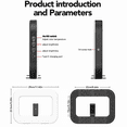 thumbnail image 7 of TIKBBRMG 14.6'' Ring Light with Stand for Desk, 20W Selfie Light for iphone, Tripod for Phone with Light for Video Recording, Mobile Video Stabilizer for Cameras, Phones, Makeup, Vlog, 7 of 7