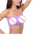 thumbnail image 4 of CALAFEBILA Women Strapless Bras Tube Top Seamless Bandeau Bras Non-Padded Bandeau Underwear for Women, 4 of 6
