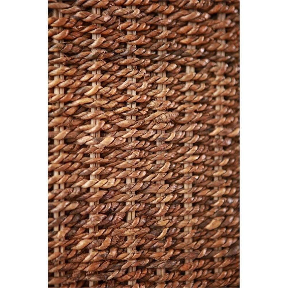 Belmont Home Estern 62.5" Banana Leaf Panel Queen Headboard in Honey/Dark Brown