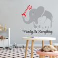 thumbnail image 3 of Animal Wall Decals for Boy's Bedroom - Elephant Blowing Red Hearts with her Trunk Wall Sticker Decal With Easy Installation Instructions Kid's Bedroom Décor Wall Sticker - Size: 20 In x 18 In, 3 of 5
