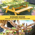 thumbnail image 6 of Yellow St. Patrick's Day Table Cloths for 5 Foot Rectangle Tables, Green Lucky Clovers Dog Patio Waterproof Elastic Fitted Tablecloths, Washable Rectangular Table Cover for Camping, 6 of 8