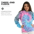 thumbnail image 5 of Pure Essence Tie Dye Fleece Long Sleeve Pullover Hoodie for Men and Women, 5 of 8