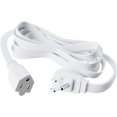 thumbnail image 1 of 3-Prong Flat Extension Cord White 5 Ft, 1 of 5