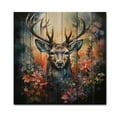 thumbnail image 3 of Designart "Deer Wilderness Euphony" Landscapes Print on Natural Pine Wood, 3 of 5