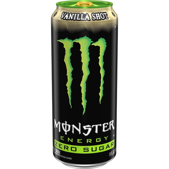 Monster Energy, Zero Sugar Vanilla Shot, Energy Drink, 16 Fl Oz