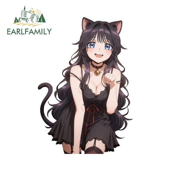 EARLFAMILY 5.1" Kaoruko Waguri Car Sticker Personality Luggage Car Door Occlusion Scratch Vinyl Decal Fashion Waterproof Car Styling