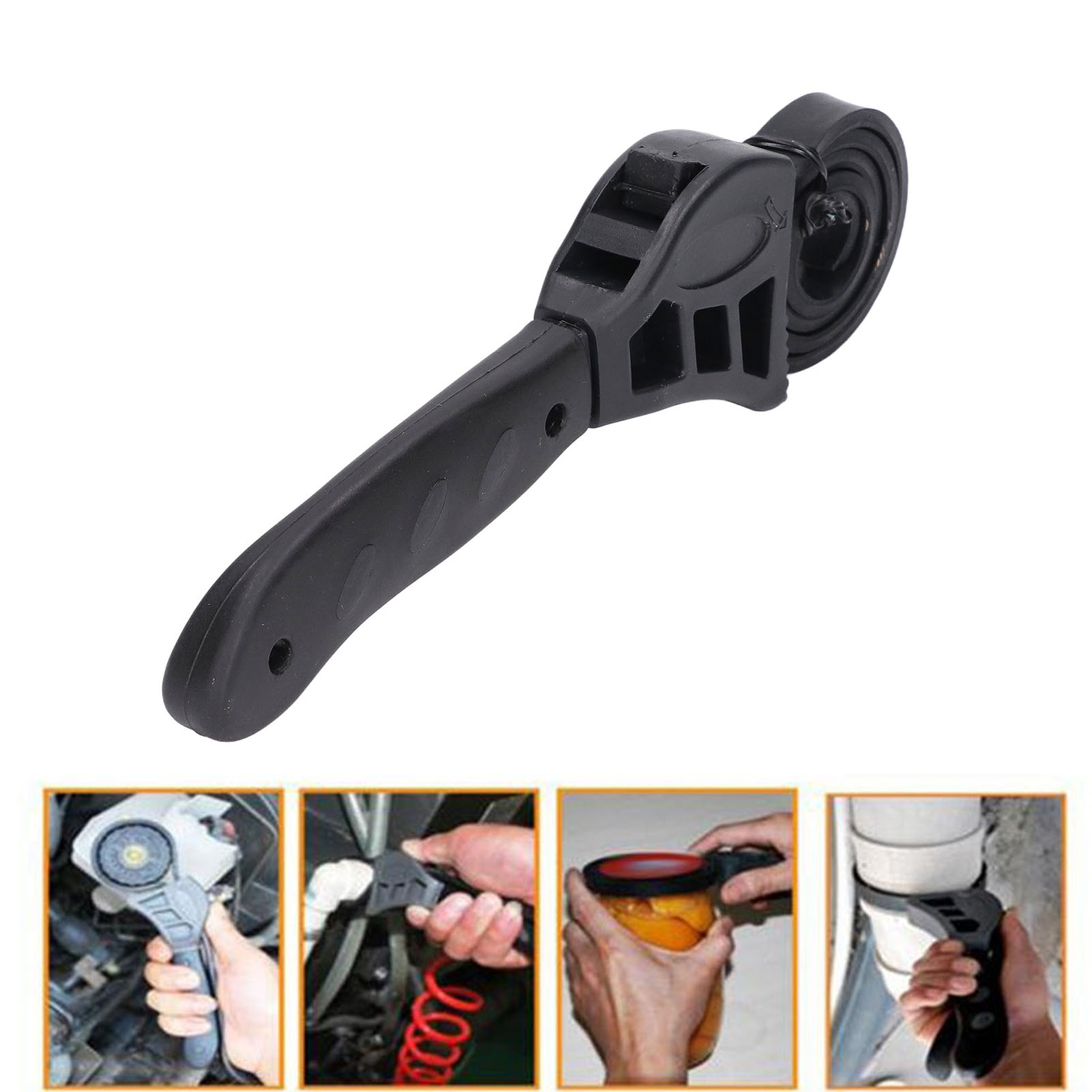 Brrnoo Strap Spanner,Strap Wrench Belt Spanner 50cm Adjustable