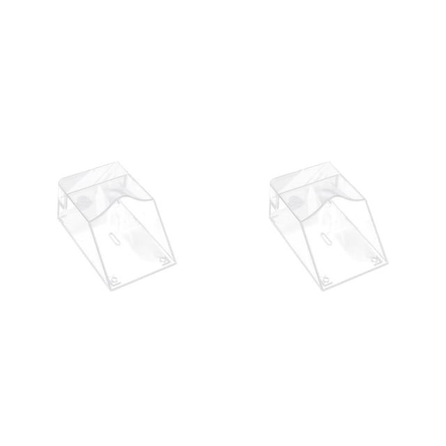 Yuarrent Cubierta de timbre ABS impermeable a prueba de golpes Universal transparente tienda restaurante puerta campana Protector Accesorios Se muestra como imagen 2piezas