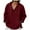 Wine, variant on MaFYtyTPR Men's Casual Tops Fashionable Linen Shirt Solid Color Casual V-neck Long Sleeved Hooded Top Army Green L
