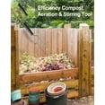 thumbnail image 5 of EJWOX Compost Turner and Mixing Tool for Outdoor Compost Tumbler Bins,Stainless Steel Manual Rotating Aerator Soil Tiller, 5 of 6