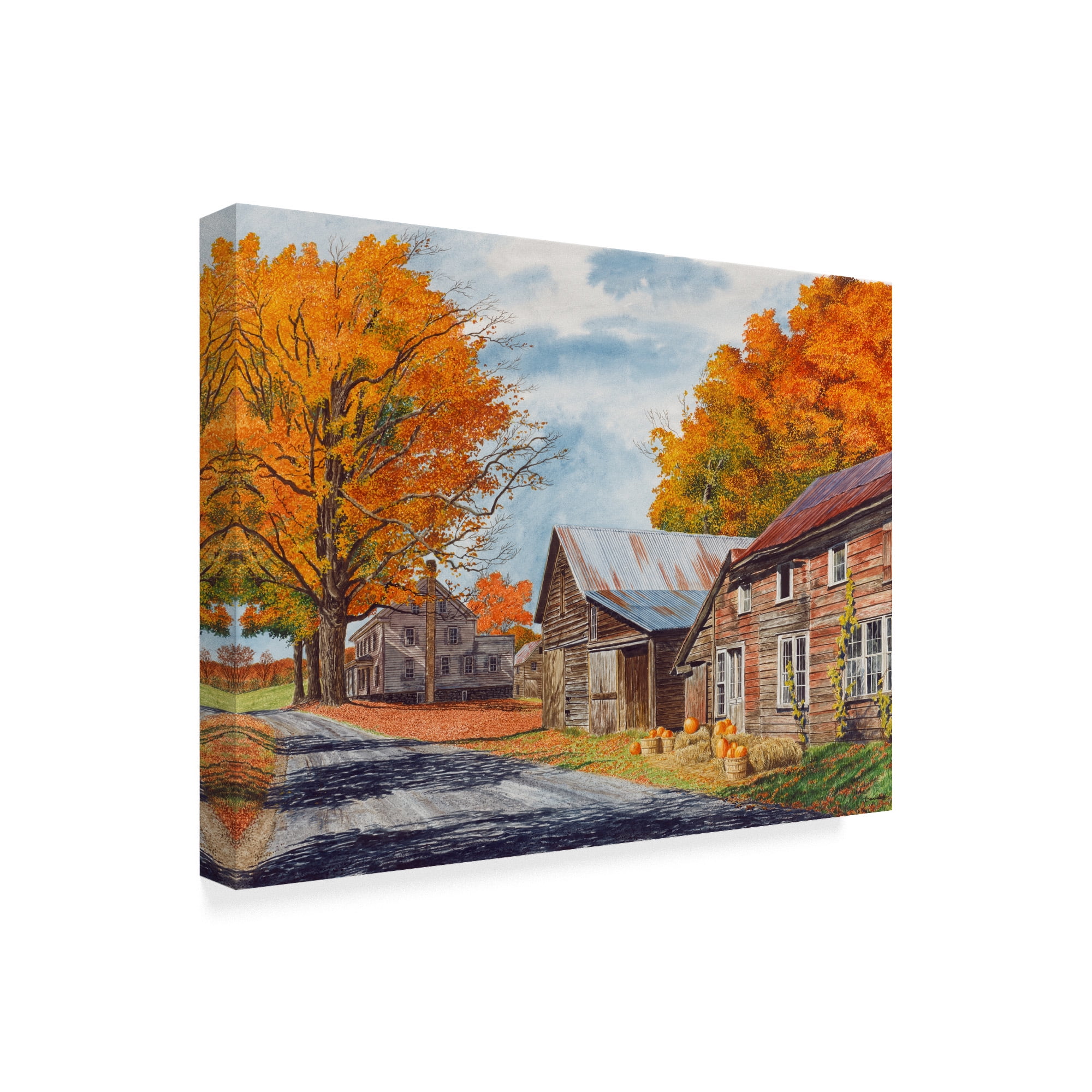 October Country Drive' Canvas Art by Michael Davidoff