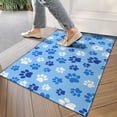 thumbnail image 4 of Blue Dog Paw Footprint Door Rugs,Washable Non Slip Door Mats Indoor,Decorative Door Mats,Entry Mat Indoor for Entrance,Bedroom,Kitchen,Bathroom,17"x30", 4 of 6