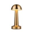thumbnail image 2 of Craftmade - Joni 8.25 in. Brass Finish 1-Light Integrated LED, 2700/4500/6000K CCT 3-Way Touch Rechargeable Table Lamp with Shade, 2 of 4