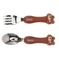 thumbnail image 1 of Cute Cartoon Stainless Steel Spoon and Fork Set for Kids, Utensils Flatware Round Handle Utensils Silverware Flatware Cutlery Set for Home, Kitchen and Restaurant, 1 of 7