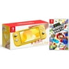 Nintendo Switch Lite 32GB Yellow and Mario Party Bundle - Import with US Plug