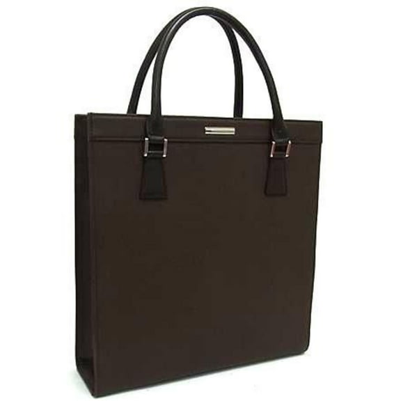 Pre-Owned BURBERRY handbag tote bag brown leather women's (Good)