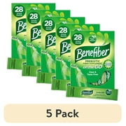 (5 pack) Benefiber On The Go Prebiotic Fiber Powder, Unflavored, 3.92 Oz, 28 Ct