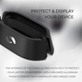 thumbnail image 4 of XUCP-Vertical Laptop Stand in Black Aluminum, Upright Adjustable Holder and Dock, Laptop Vertical Stand Fits MacBook Pro and Other Laptops .5" to 1.5, Clamshell Compatible, 4 of 4