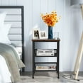 thumbnail image 4 of Costway Set of 2 3-Tier Industrial End Side Table Nightstand W/2 Adjustable Shelves, 4 of 10