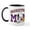 White/Black Inside, variant on CafePress - Snoopy Basketball Mom Mug - 11 oz Ceramic Mug - Novelty Coffee Tea Cup