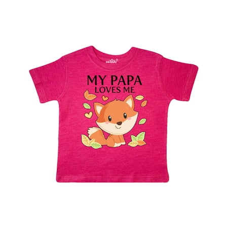 

Inktastic My Papa Loves Me- little fox Gift Toddler Boy or Toddler Girl T-Shirt