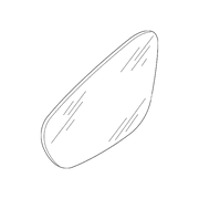 Genuine OE Volkswagen Mirror Glass - 561-857-522-AC