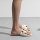 thumbnail image 5 of Bailamos Zapatos de mujer Sandalias de punta redonda y suela gruesa con punta abierta Sandalias romanas con hebilla de metal de verano 2024, 5 of 5