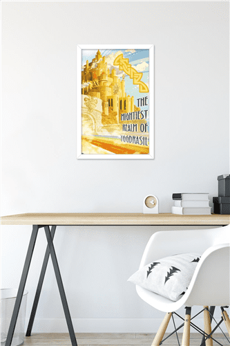 Marvel: Hero Lands - Asgard Wall Poster, 14.725" x 22.375" Framed