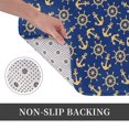 thumbnail image 6 of Rateoe Anchors and Nautical Pattern Flannel Door Mat Indoor Outdoor Entrance, Waterproof All-Weather Doormat,Fade Resistant, Low Profile Entryway Mat 16x24in, 6 of 7