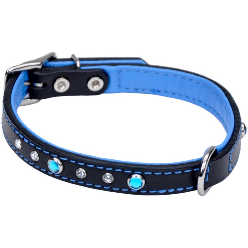 Coastal Pet Products Circle T Fashion Leather Dog Collar with Jewels, 3