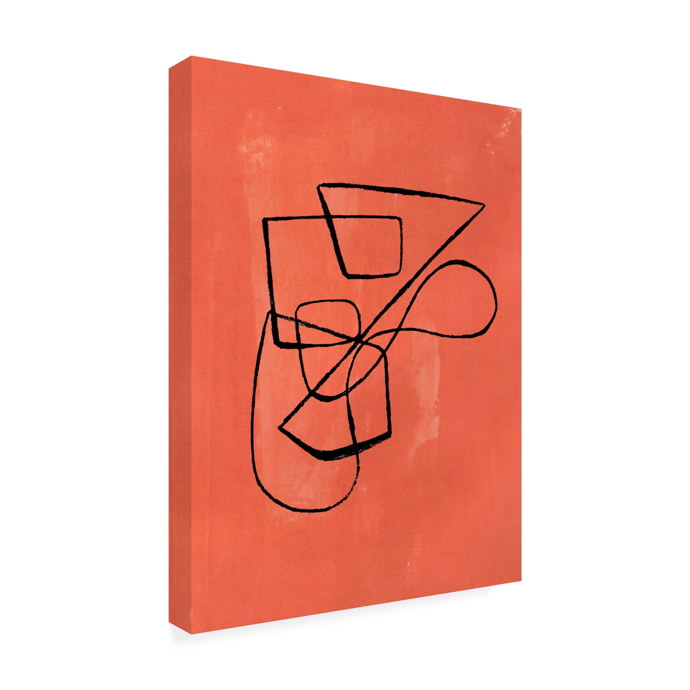 Trademark Fine Art Ejaaz Haniff Orange Circuit Canvas Wall Art