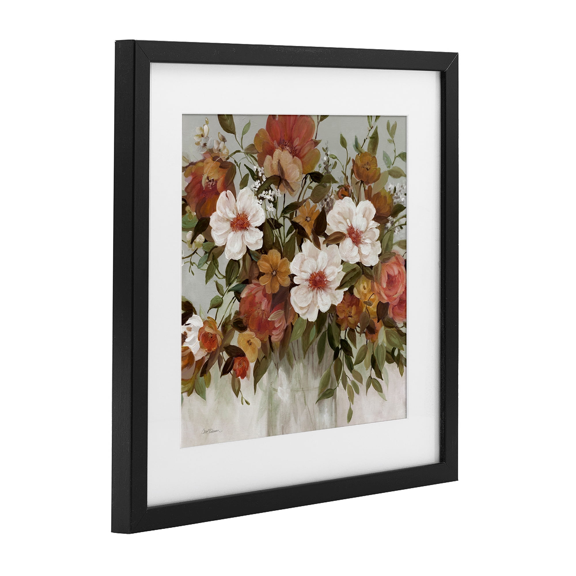 Stupell Industries Muted Vibe Bouquet Black Framed Print Under Glass, design by Carol Robinson