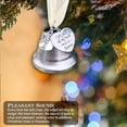 thumbnail image 5 of Bewildely Campana colgante conmemorativa de Navidad, enlace de ala de Ángel, campana de plata, una pieza de mi corazón está en el cielo, colgante de Kits de decoración para fiestas No.9 Bewildely HA045224-09, 5 of 5