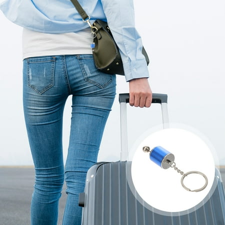 KALLORY 1Pack Gear Stick Keyring Blue Zinc Alloy Car Part Model for Friends and Car Lovers