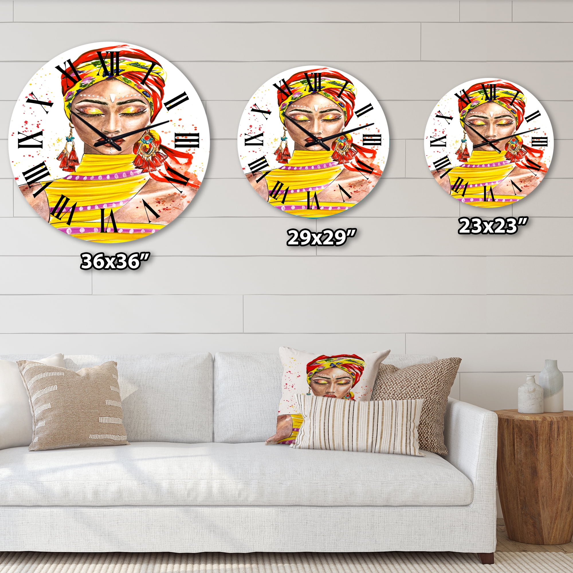Designart 1 in Quartz Traditional Wall Clock