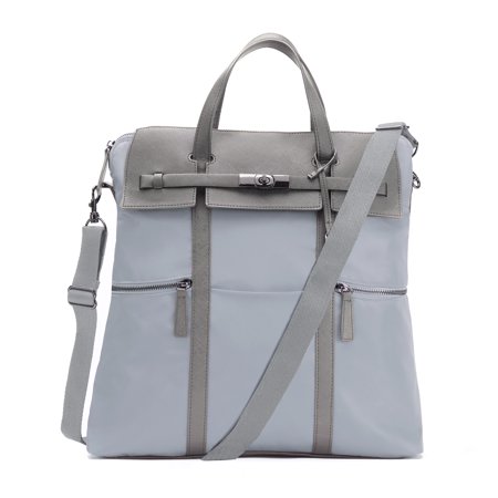 UPC: 0818993010926 | 15  inch Highline Convertible Backpack Tote Handbag & Shoulder Bag for Women | Top Handle | Crossbody Shopping Backpack (Gray)
