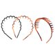 thumbnail image 1 of 3 diademas onduladas con dientes, antideslizantes, accesorios para el cabello, 1 of 6