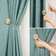 thumbnail image 5 of Abrazaderas decorativas para cortinas, sujetadores magnéticos para un diseño fácil de hacer tú mismo con decoración de estilo rústico (2 piezas, beige), 5 of 5