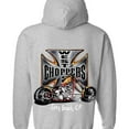 2000s West Coast Choppers Iconic Long Beach Biker Apparel Unisex Comfort Hoodie, Color Navy