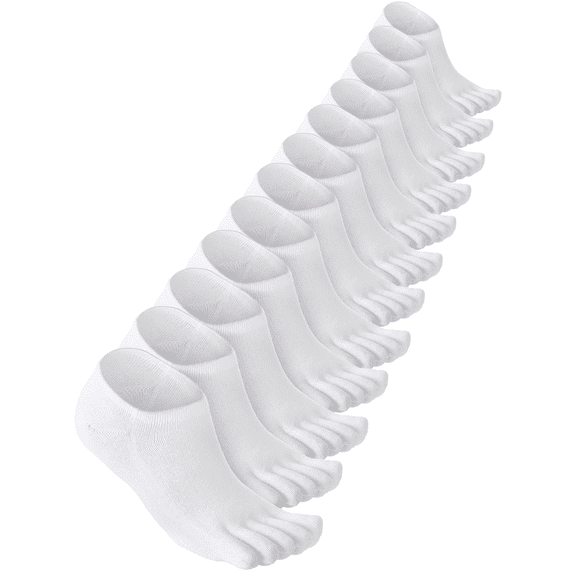 Eryueer Women Toe Socks Cotton Ankle No Show Low Cut Socks with Toes for Women Men Running Athletic