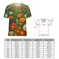 thumbnail image 2 of Nostalgic Vintage Floral Women's Short Sleeve Tops Casual Blouses T Shirt, 2 of 6