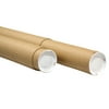 General Supply Adjustable Round Mailing Tubes, 60l - 120l x 4 1/8" dia., Brown Kraft, 8/Pack -UFSATK460120