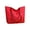 Red, variant on Women’s Work Laptop Two Tone Tote Bag, Waterproof Nylon PU Wide Handle Zipper Office Handbag