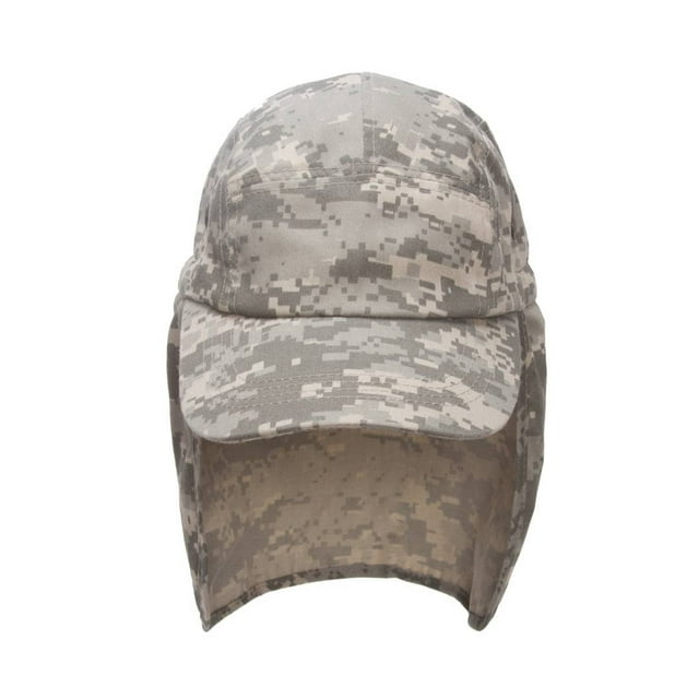 TopHeadwear Vacation Flap Hat w/ Full Neck Cover - Digital Camo