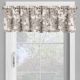 thumbnail image 2 of Ambesonne Floral Valance Pack of 2, Nude Tone Peony Blossoms, 42"X18", Warm Taupe and Beige, 2 of 5