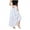 White, variant on Elippeo Women Loose A-Line Skirt Solid Color Casual Summer Elastic Drawstring Skirt for Beaches Club Streetwear