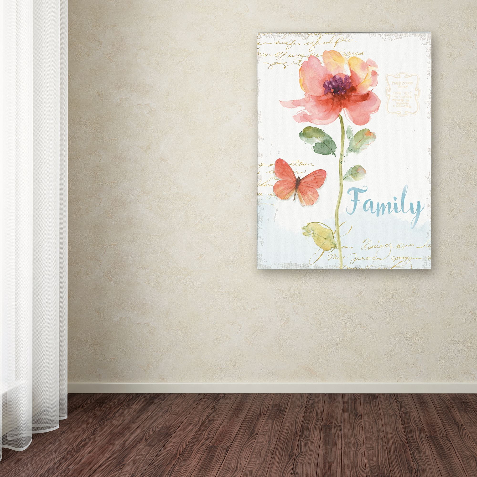 Trademark Fine Art "Rainbow Seeds Floral IX Family" Canvas Art by Lisa Audit