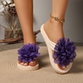 thumbnail image 2 of ibiyuan Leather Flip Flops for Women Thong Sandals Non- Woven Sole Women House Slippers Elegant Shower Shoes Women, 2 of 9